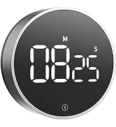 VOCOO Digital Kitchen Timer - Magnetic Countdown Countup Timer with Large LED Display Volume Adju...