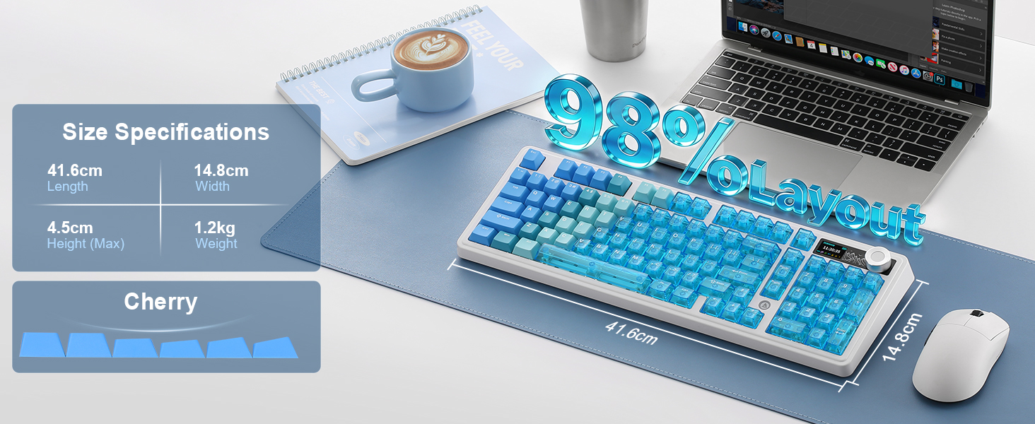 AK980 V2 Pro Wireless Mechanical Keyboard