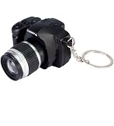 JJLFresheners Camera Keychain with Sound, Key Ring Decor Bag Wallet Pendant, Mini Camera Design K...