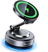 Jkoailiwi for Magsafe Car Mount Charger, 15W Fast Wireless Charging Magnetic Phone Holder for You...