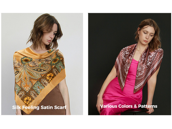 hair bandanas for women satin scarf for hair wrapping at night hair bandana