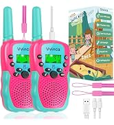 Walkie Talkies for Kids, 3 Miles Long Range 22 Channels 2 Way Rechargeable Kids Walkie Talkie wit...