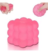 Ssqauvig Frosted Ice Cube Squishy, 5cm Stress Relief Cube Fidget Toy, Soft Sensory Squishy Toys f...