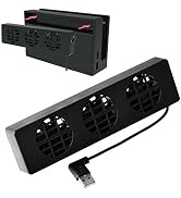 Mcbazel DOBE NS Switch External Dock Set Cooling Fan Cooling Stand Cooler with 3 Fans