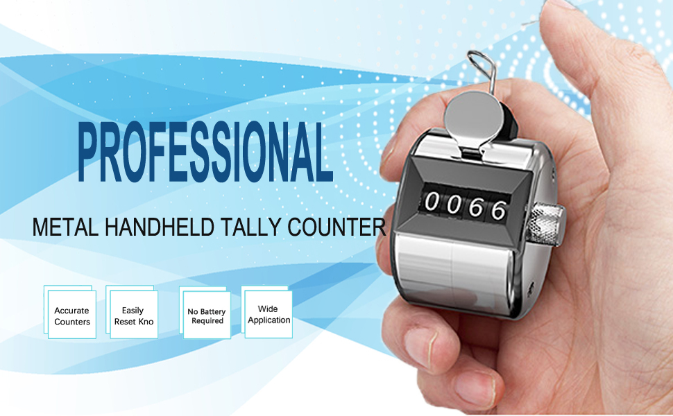 Metal Tally Counter Clicker Counter Handheld Pitch Counter number click counter golf Knitting People