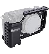 NICEYRIG ZV-E1 Cage Kit Full Metal with Grip, Additional Cold Shoe Base for Sony Alpha ZV-E1 Mirr...