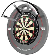 Winmau Polaris Dartboard Light - Sleek Black Design - 120 Degree Dart Board Light with Magnetic A...