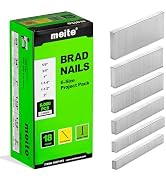 meite 18 Gauge Brad Nails, Assorted 6 Sizes (5/8", 3/4", 1", 1-1/4", 1-1/2" and 2-Inch) Galvanize...