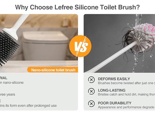 toilet brush silicone