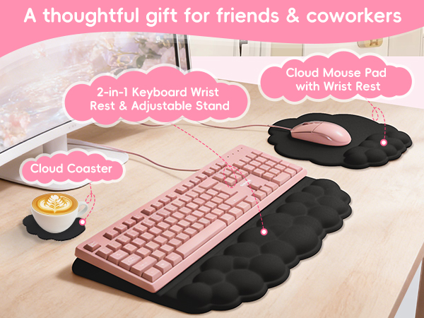 cloud wrist rest kawaii desk aesthetic