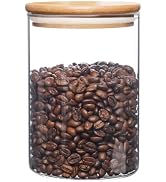 umieo Airtight Food Storage Containers with Bamboo Lids Large Glass Food Storage Jars for Coffee ...