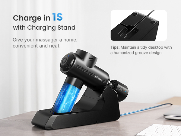 MASSAGE GUN WITH CHARGING STAND