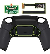 eXtremeRate Black Rubberized Grip Programable Rise 2.0 Remap Kit for PS5 Controller BDM 010 & BDM...