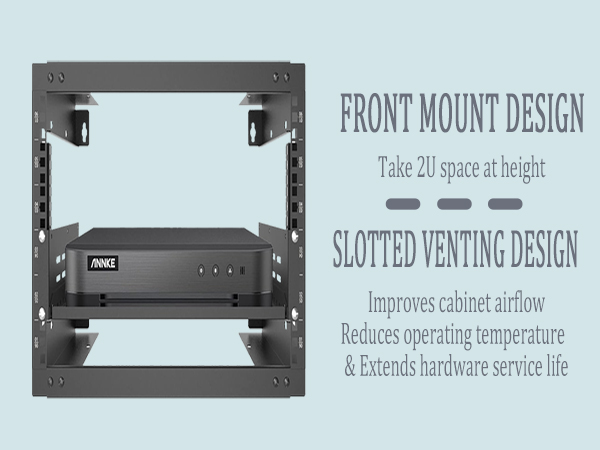 2U 19“ universal vented rack mount shelf