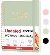 Fitness Journal Workout Planner for Women & Men, A5 (6.4" x 8.3") Workout Journal Log Book Planne...