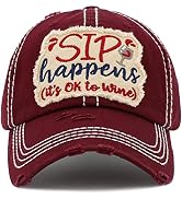 Vacation Beach Camping Womens Baseball Cap Distressed Vintage Unconstructed Embroidered Patch Hat