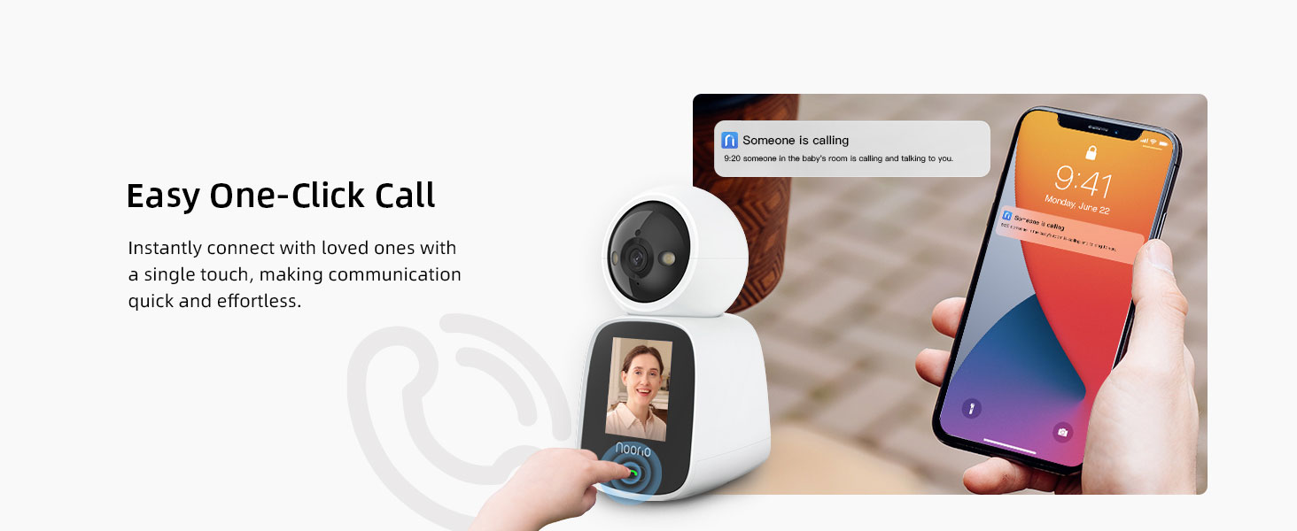 Two way video calling camera