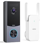 aosu Doorbell Camera Wireless, Local Storage, 5MP Ultra HD, Triple Motion Detection, 2.4/5 GHz Wi...