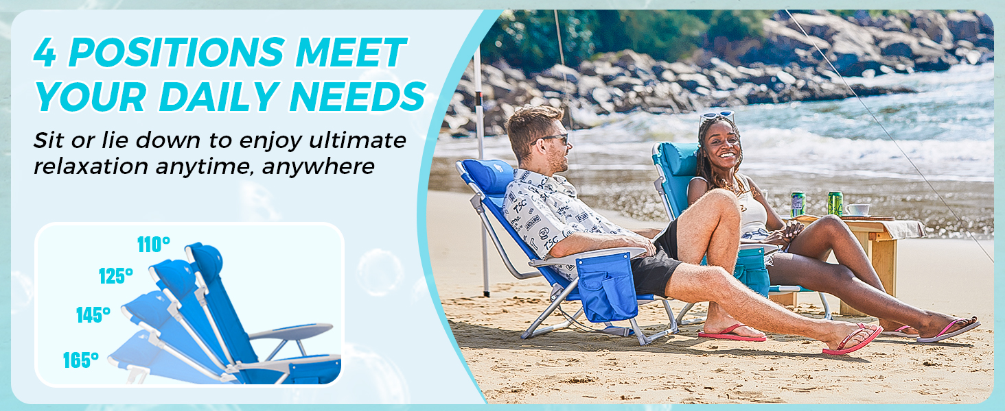 WEJOY Folding Beach Chair for Adults