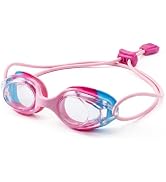 Aegend Swim Goggles for Toddler Kids 3-8 Comfort Fit Anti-Fog Pool Goggles with Bungee Strap for ...