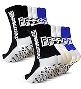 SkiBeaut Youth Socks, Kids Soccer Athletic Socks 6 Pairs Anti Skid Football Young Boy Girl Slippe...