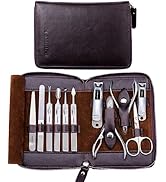 Manicure Set FAMILIFE Nail Clippers Set Professional Manicure Kit 11 in 1 Stainless Steel Pedicur...