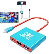 Switch 2 Dock for Nintendo Switch 2, Replacement for Nintendo Switch 2 Dock, Travel Switch 2 TV A...