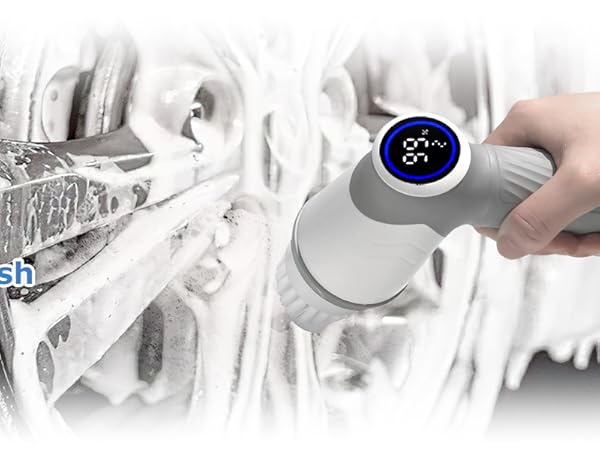 Electric Spin Scrubber, Cordless Power Scrubber Cleaning Scrubber for Bathroom