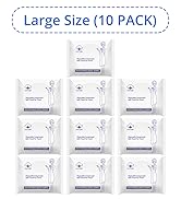ReverseClock 10 Pack Large Compressed Bath Towels Portable Lightweight Disposable Cotton Fiber Ta...