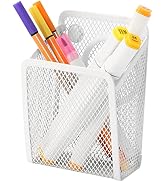 Sanpaint Magnetic Pencil Holder,Mesh Stainless Steel Pen Basket, Metal Writing Utensil Storage Or...