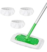ZEHRAI 3 Pack Reusable Microfiber Mop Pads Compatible with Swiffer Sweeper Mop, Wet and Dry Flat ...