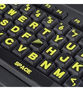 2PCS English Keyboard Stickers, Universal Computer Laptop Replacement Large Keyboard Stickers Big...