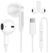 Amtobo iPhone 16e Type C Headphones Wired Earbuds for iPhone 16/16 Pro Max/16 Pro/16 Plus/15/15 P...
