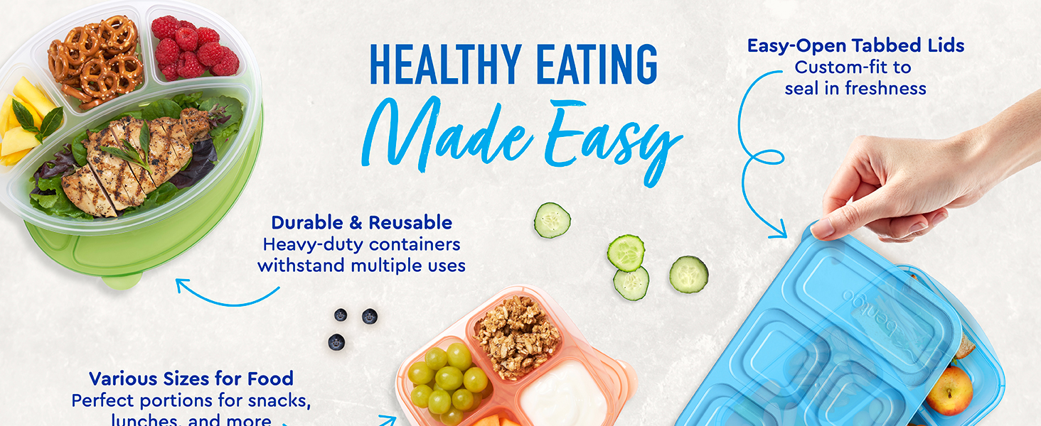 healthy eating made easy durable heavy duty various sizes for food perfect portions