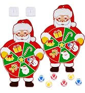 Christmas Dart Board Sticky Balls Toys Xmas Trees and Santa Claus with Sticky Balls Dart Board Ch...