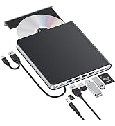 External CD DVD Drive for Laptop, USB 3.0 CD Burner External DVD Drive Portable DVD Player for La...