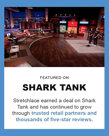 As seen on Shark Tank, Stretchlace helps make shoes easier to wear.