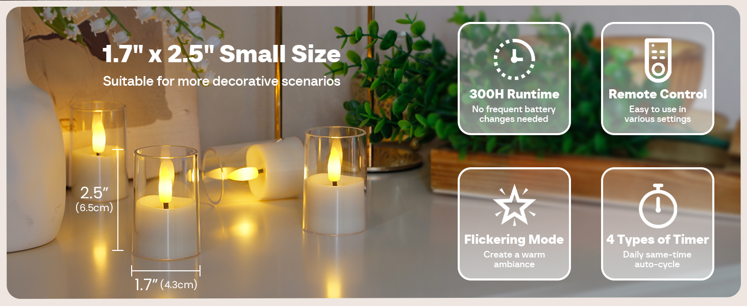 flameless tea light candles