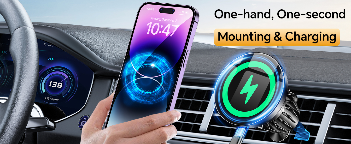 iPhone Wireless Car Charger Mount