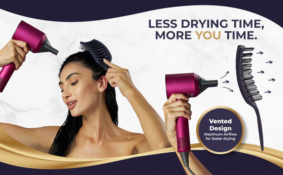 beauxsoi Vented detanger Wet Hairbrush