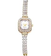 Avaner Women's Square Wrist Watches: Ladies Elegant Rhinestones Slim Strap Analog Quartz Bracelet...