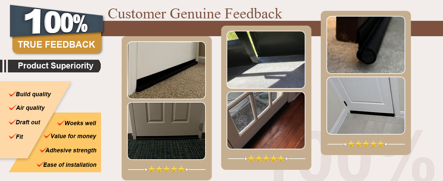 door draft stopper