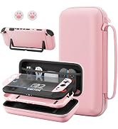 FANPL Pink Case Bundle for Nintendo Switch 2 (2025) Accessories, Portable Hard Carrying Cover wit...