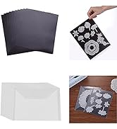 Briartw 10 Pack Sturdy Clear Plastic Envelope Storage Pockets & 10Pack Rubber Soft Magnet Sheet f...