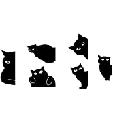 6Pcs Black Magnetic Bookmarks Black Cat Bookmarks for Aged Women, Book Markers for Cat Lover Gift...