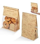 Bread Bags for Homemade Bread, Sourdough Paper With Ties, 15.7 * 10.2 * 5.1 in, Tin Tie Tab Lock ...