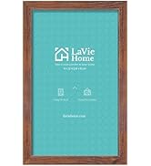 LaVie Home 14x22 Picture Frame Brown Poster Frame, Stable and Sturdy Frame and Polished Plexiglas...