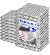 18 Pcs Multipurpose Wire Dishwashing Rag, 7.87" x 7.87" Non Scratch Wire Dishcloth, Double-Layer ...