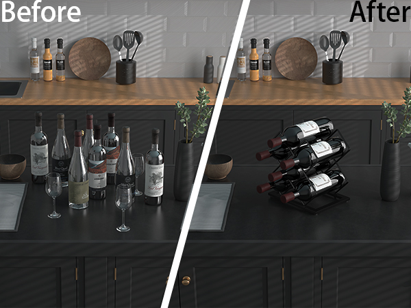 KOKSTOP wine racks countertop wine bottle holder wine holder bottle rack small wine rack pantry bar