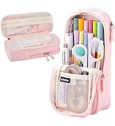 iSuperb Standing Pencil Case 2 Compartments Pencil Pouch Magnetic Mobile Phone Holder Bracket Pen...